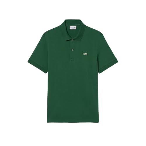 Image of Lacoste Men's Regular Fit Cotton Pima Polo Shirt, Green, X-Small