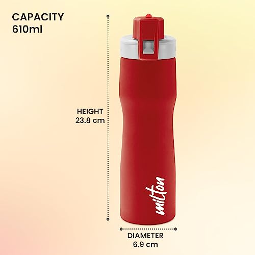 Image of MILTON Champ 750 Stainless Steel Water Bottle, 700 ml, Red