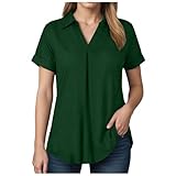 【Musselin Bluse Damen】: Elegantes Hemd ist eine gute Wahl, um mit Hosen, Jeans, Schuhen, Sneakers, Sandalen oder Absätzen usw. zu kombinieren.
