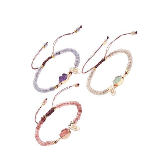 Pulsera de aleación y piedra con diseño único tejido de alta bisutería