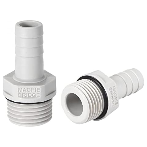 sourcing map PVC Barb Hose Fitting Connector Adapter Cover