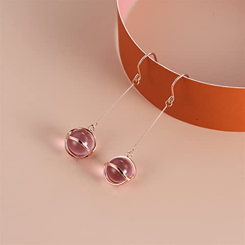 Boucles d'oreilles argent 925 perles en verre pour femme style tendance