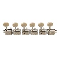 Fits for most Fender/Squier Classic Vibe Strat/ Tele style guitar, or similar vintage F style guitar Fits for 9mm( 11/32") peg holes Vintage Split post, 15:1 gear ratio for excellent tuning accuracy Full metal body and plastic button,6-in-line tuning...