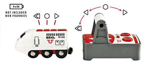 BRIO World IR Express Reisezug – Elektrische Lokomotive mit Fernsteuerung – Zubehör World & World Hebebrücke… – Bild 5