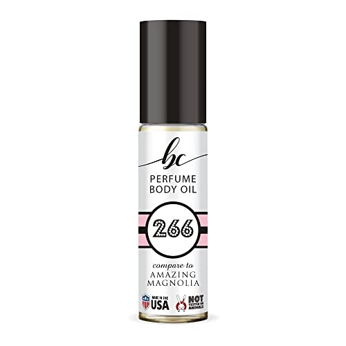 BIOCURA BC Perfume 266 Inspired by Amaze Gracefully Magnolia For Women Replica Fragrance Body Oil Dupes Alcohol-Free Sample Travel Size Concentrated Long Lasting Roll-On 0.3 Fl Oz/10ml
