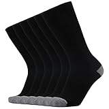 ONKE Max Full Cushion Crew Calcetines para hombre, M-XXL, botas de trabajo atléticas, puntera de acero, gruesos, cálidos, control de absorción de humedad