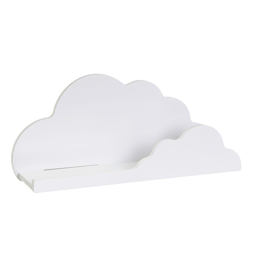 Étagère en Forme de Nuage en MDF Bois Blanc
