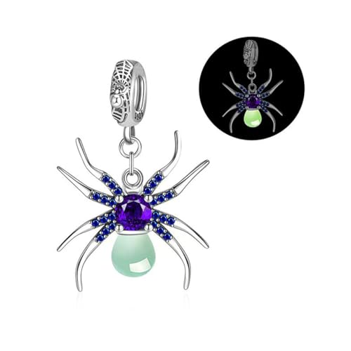 925 Sterling Silver Charms for Bracelets Necklaces Dangle Pendant With 5A Cubic Zirconias Bead Charm for Women DIY Jewelry