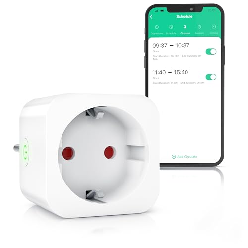 CSL - WLAN Steckdose - Smart Life - WiFi Fernsteuerung per Smart life App – Sprachsteuerung Alexa Google Home - Tuya Smart - Countdown Timer, Ein- und Ausschalttimer, Intervallmodus, Zeitschaltuhr CSL - WLAN Steckdose - Smart Life - WiFi Fernsteuerung per Smart life App – Sprachsteuerung Alexa Google Home - Tuya Smart - Countdown Timer, Ein- und Ausschalttimer, Intervallmodus, Zeitschaltuhr