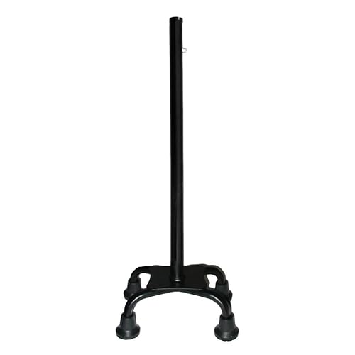 Puntas de bastones para caminar, base de punta de goma de 4 puntas para bastones de caminar, casquillos de caña, accesorios de bastón, soporte