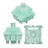 GUYEKS Gateron ミントグリーン リニアキーボードスイッチ 5ピン 潤滑済み 22mm デュアルステージスプリング RGB SMD 55gf スイッチ MXメカニカルキーボード用 (10個)