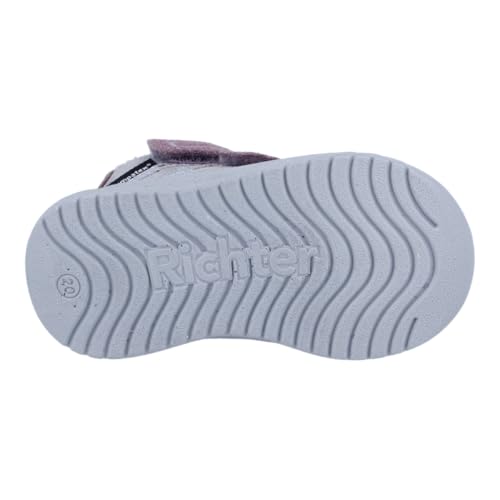 Richter Buty dziecięce dla chłopców i dziewczynek Timmy buty do nauki chodzenia, Iron/Mauve/Silver, 28 EU, Iron Mauve Silver, 28 EU