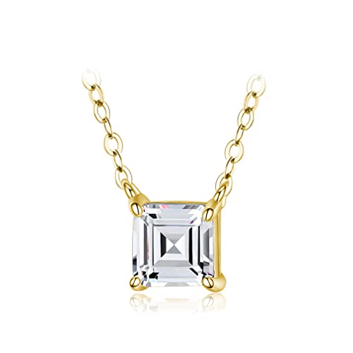 Collier pendentif carré pour un mariage élégant en bijoux fins 925