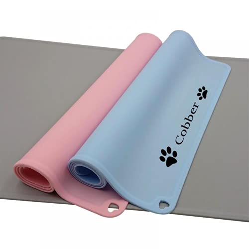 Tapis de gamelle imperméable et absorbant napperon lavable sur mesure pour nourriture chat - 6