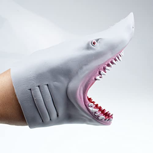 TOYANDONA Fantoche de Mão Tubarão Animal Fantoches de Mão Peixe Fantoche de Mão Tubarão Fantoche de