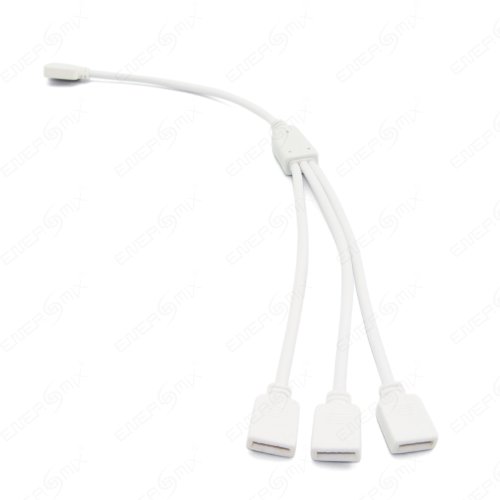 Preisvergleich Produktbild 4 Pin Verteiler Verbindungskabel LED Beleuchtung Streifen Verbindungskabel Teiler Adapter Kabel Connector für RGB / Weiß (1 zu 3 Verteiler Verbinder