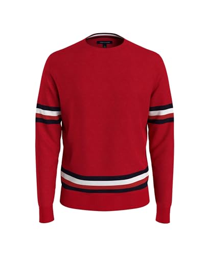 Tommy Hilfiger Men's Essential Signature Stripe Crewneck Sweater3