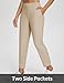 baleaf Womens Khaki Work Pants Lightweight Dressy Golf Pants Stretch with Pockets Petite Travel Ankle Business Casual S