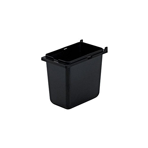 Server 1/9-Size Black Plastic Jar, 6