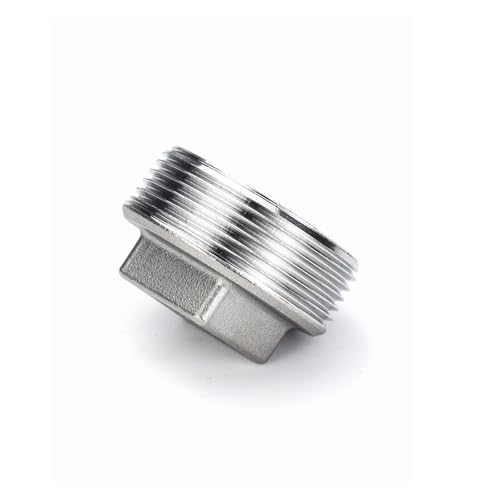 Tapón de acero inoxidable 316L con rosca G3/8 para tuberías macho duraderas 5