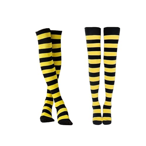 Casual Knee High Sock, Tube Socks, Elasticity Athletic Socks, Thin Stripe Kn-ee High Stockings,Outdoor Casual Knee Sock4