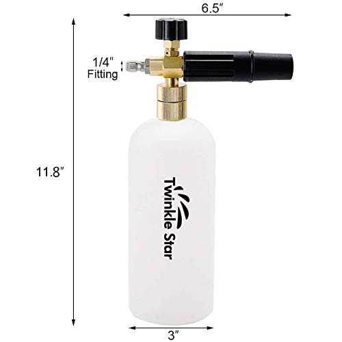 image for Twinkle Star Short Pressure Washer Gun with Foam Cannon, High Pressure
