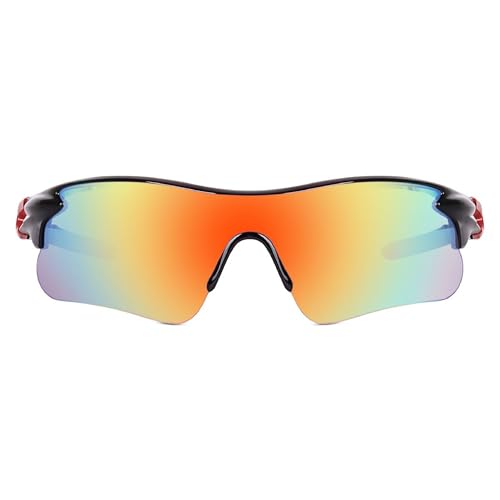 Image of Dervin Non Polarized Oversized Sports Sunglasses for Men Women, Outdoor Cricket Cycling Hiking Fishing Sunglasses