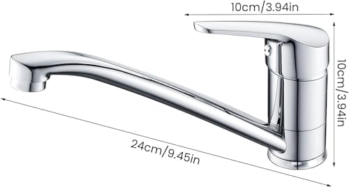 Minnhua Küchenarmatur 360 ° Drehbar Wasserhahn Schwenkbare Spültischarmatur Küche Armatur Chrom Einhebel Spültischarmatur Mischbatterie für Küche Spültisch mit 40cm Schlauch