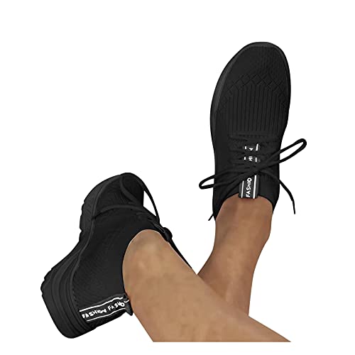 Increase Sportschoenen voor dames, instappers, platte schoenen, dames, sportschoenen, wit, ademend, outdoor, fitness… - Image 4