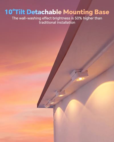Image of ASAHOM Permanent Outdoor Lights Pro, 100FT with 72 LEDs, WLED Integrated
