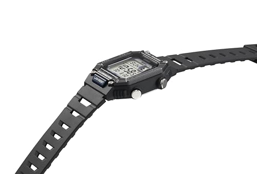Image of WS-B1000 Series | Men's Digital Watch | (Black) | 100M WR | Step Tracker | LED Illuminator | 100 SEC Chronograph | Daily Alarm | 2-Year Battery