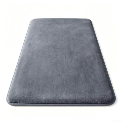 Banheiro 60x90cm Coral Velvet Absorvente Banheiro 60x90cm Coral(Light Gray)