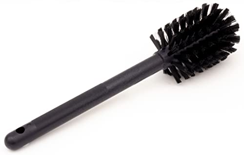 Image of SPARTA 12 Inch Bottle Brush with Polyester Bristles and Plastic Handle, Color Coded, Large Round Head Cleaner for Bottles Jars and Food Service Equipment, Black