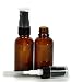 Vivaplex, Amber, 1 oz Glass Bottles, with Black Fine Mist Sprayers - 2 pack