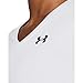 Under Armour Womens Tech Short Sleeve V Neck, (100) White / / Black, XX-Large