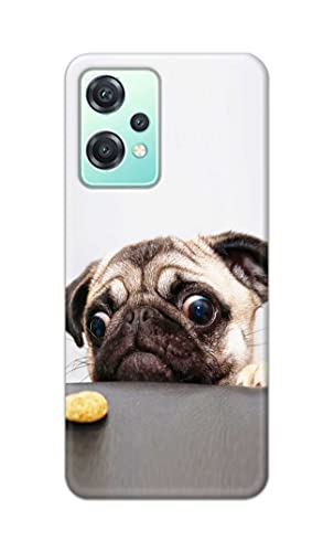 Image of PRINTFIDAA� Printed Hard Back Cover Case for OnePlus Nord CE 2 Lite 5G Back Cover (Pug Dog) -2808