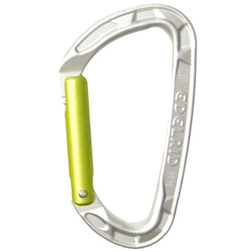 Edelrid Uniseks – karabijnhaak voor volwassenen Pure Straight, zilver, uniform