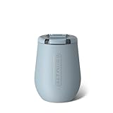 BrüMate Uncork'd 100% Leak-Proof 14oz Insulated Wine Tumbler with Lid - Vacuum Insulated Stainless Steel Wine Glass - Perfect For Travel & Outdoors (Mist)