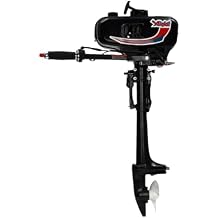 Outboard Motor 2 Stroke 3.5HP Gas Outboard Boat Motor Engine 52CC Fishing Boat Engines,Water Cooling Outboard Motor Fishing Boat Engine for Inflatable Boats,Iron Boats,Fiberglass Boats