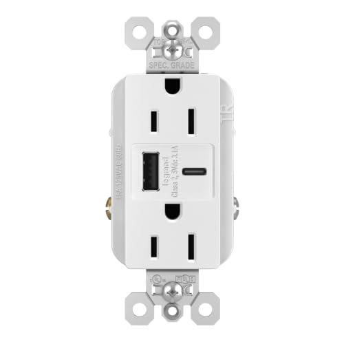Legrand Radiant USB-C/ USB-A Outlet