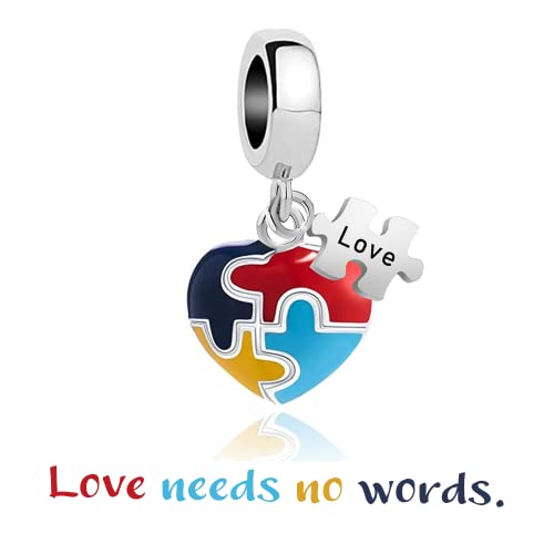 Image of Autism Charm Compatible with Pandora Bracelet for Women