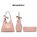 Montana West Slouchy Hobo Bag for Women Designer Shoulder Purses and Handbags with Scarf Christmas Gift Pink MWC2-573PK