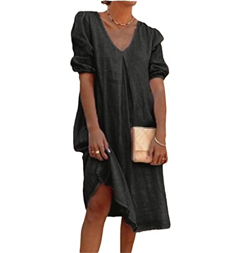 Robe d'été en lin et coton : l'élégance minimaliste d'une coupe décontractée