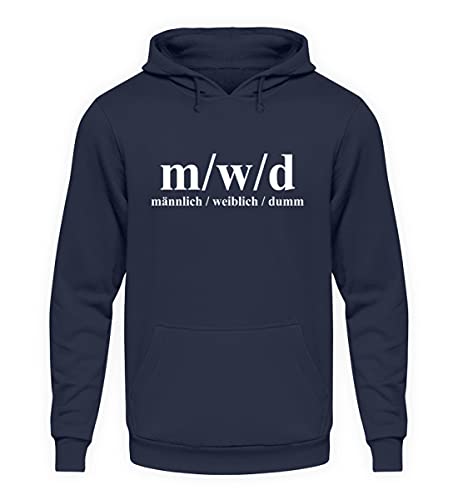 Sweat à capuche imprimé humoristique m/w/d coupe ample bleu XXXL