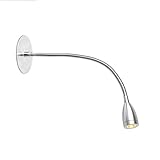 Este flexo empotrable LED es ideal para iluminar espacios de lectura en salones y dormitorios. También disponible en versión aplique de pared (ref. 40994) y flexo con pinza (ref. 40995).