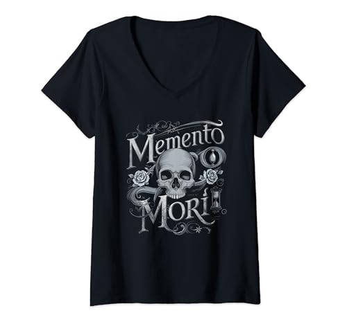 Mujer Memento Mori, Abraza El Presente Camiseta Cuello V