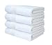Pacific 600 GSM Linens Bath Towel Set, 27 x 54 -Inch, Set of 4, White