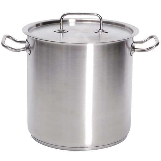 Depósito utilitario con tapa Cole-Parmer hecho de acero inoxidable 304 con 17 L