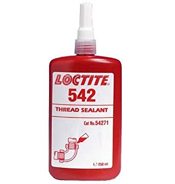 Genuine Loctite 542 X 250ML, Hydraulic, Pneumatic Gas and Oil Pipe Thread Sealant for Fine Threads