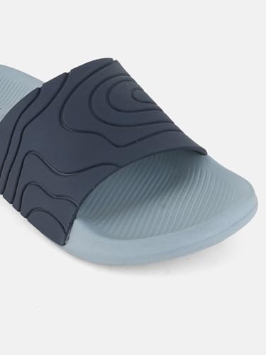 Image of Men & Boys Embossed Sliders | Soft EVA Flip Flops & Slippers